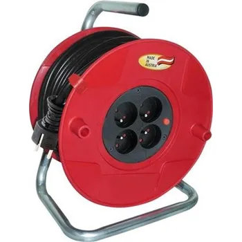 Prodlužovací kabel Brennenstuhl 1189051 - Kabel prodlužovací 25m, na plastovém bubnu 4-zásuvky 230V, IP20