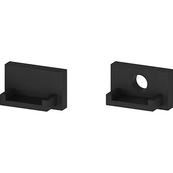 LED osvětlení Pár koncovek profilu P4-2 černé