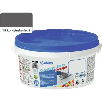 Spárovací hmota Mapei KERAPOXY EASY DESIGN 119 LONDÝNSKÁ ŠEDÁ 1,5kg 5KB011902
