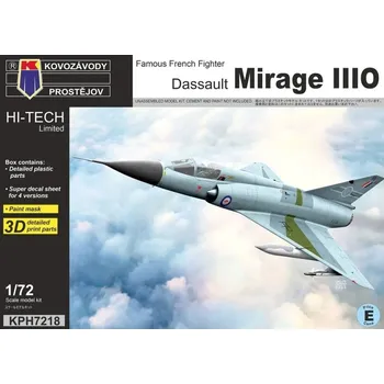 Plastikový model Kovozávody Prostějov 1:72 Mirage IIIO "High-Tech Limited edition"