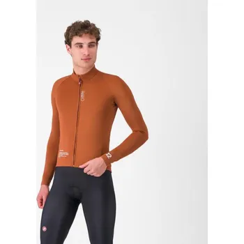 Cyklistická bunda CASTELLI Cyklistická větruodolná bunda - DO.DI.CI. - hnědá