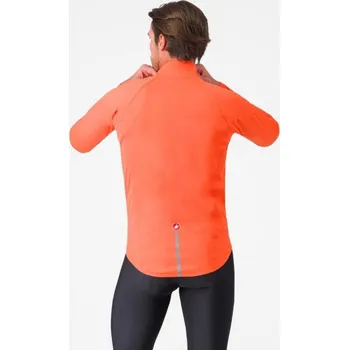 Cyklistická bunda CASTELLI voděodolná bunda - EMERGENCY 3 - oranžová XL