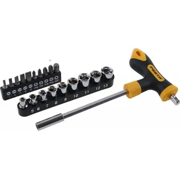 Šroubovák Sada šroubovák "T" 1/4" s nástavci 5-13mm a bity 20ks FESTA PROFIT Sklad16 FT-18420 (FT-18420 PROFIT Sklad16 Váha v Kg: 0.325)