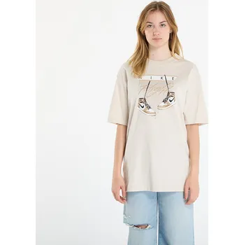 Dámské tričko Tričko Jordan Flight Women's Oversized T-Shirt Lt Orewood Brn/ Sail/ Black XL