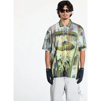 Pánské tričko Tričko Nike x NOCTA Opal Men's Button-Down Top Oil Green/ Black S