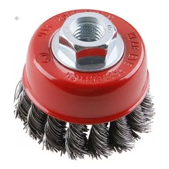 Kartáč hrncový copánkový 80mm / 0,5mm - M14 FESTA PROFIT Sklad16 FT-22005 (FT-22005 PROFIT Sklad16 Váha v Kg: 0.245)