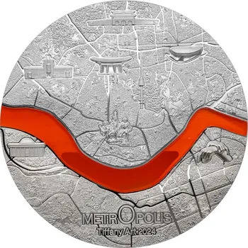 Stříbrná mince Tiffany Art Metropolis - Soul 3 Oz 2024 Proof