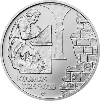 Česká mincovna Stříbrná mince 200 Kč 2025 Kronikář Kosmas stand 13 g