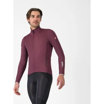 Cyklistická bunda CASTELLI Cyklistická zateplená bunda - ALPHA 150 - bordó