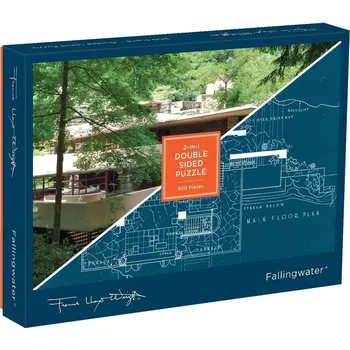 Hračka Galison Oboustranné Frank Lloyd Wright Fallingwater 500 dílků
