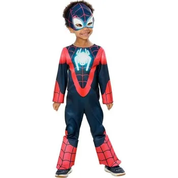 SPIDERMAN Miles Morales svítící ve tmě dětský kostým velikost XXS(98-104cm)