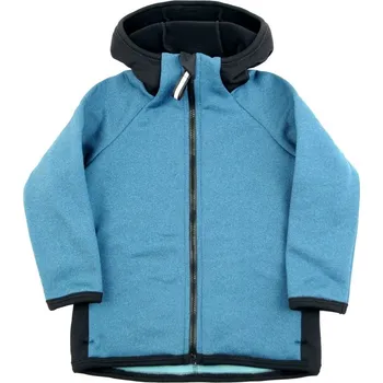 Dívčí mikina LITTLE THINGS mikina tecnostretchová s kapucí petrolejová vel. 7-9 let