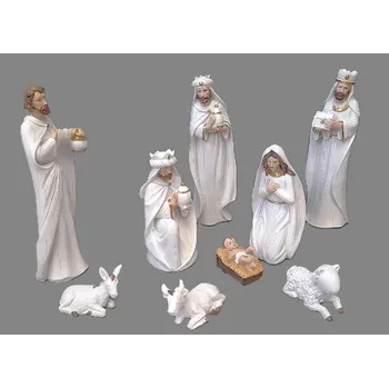 Betlém Prodex Betlém figurky sada 9 ks bílé