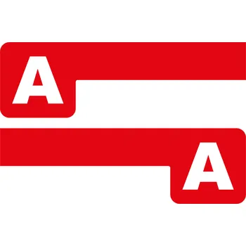 Knihovna Abecední praporcový rozřaďovač červený