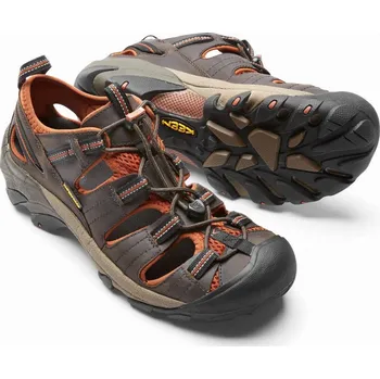 Pánské sandále Keen Arroyo II M black olive/bombay brown pánské kožené outdoorové sandály - 46 EUR