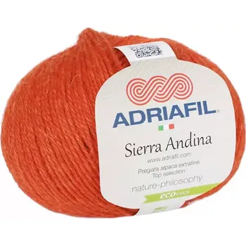 Příze Adriafil Sierra Andina 37 Oranžová (Alpaková příze Sierra Andina Arancio)