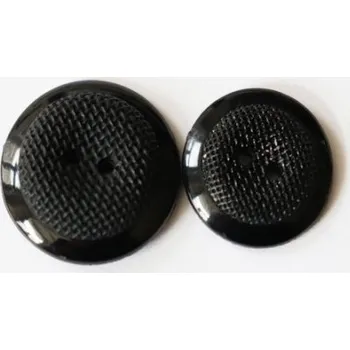 Knoflík knoflik černý 248/34 - Černá, 18mm