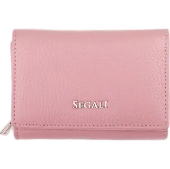 Peněženka SEGALI Dámská kožená peněženka 7106 B cameo rose + 2 měsíce na vrácení zboží