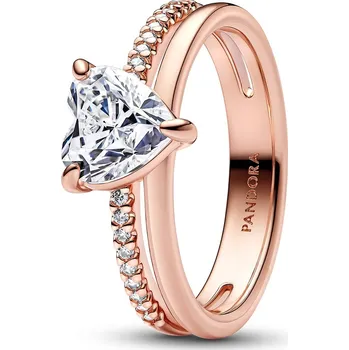 Prsten Pandora Překrásný pozlacený prsten se zirkony Timeless Rose 183100C01 60 mm + 2 měsíce na vrácení zboží