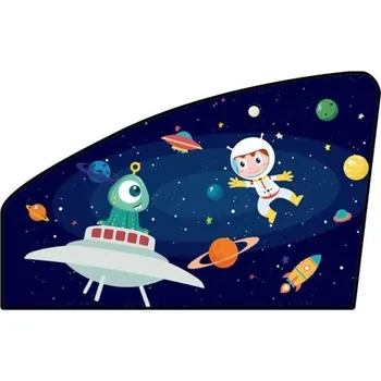 Stínítko do auta Dětská sluneční clona do auta L15 tmavě modrá 2