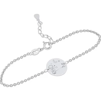 Náramek Stříbrný náramek Malý princ s liškou a gravírem