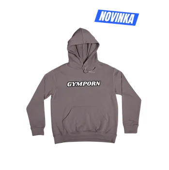 Pánská mikina Mikina GymPorn Retro – Steel Grey XXL