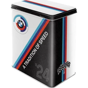Dóza na potraviny Nekupto Plechová dóza L BMW A Tradition of Speed NAP