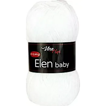 Příze Elen baby 4002 - Bílá