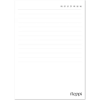 Blok Fleppi Trhací blok Denní poznámky | A6, 50 listů