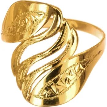 Prsten Argento 72831 Pozlacený stříbrný prsten - s ručním gravírem | Velikost prstenu: 55mm