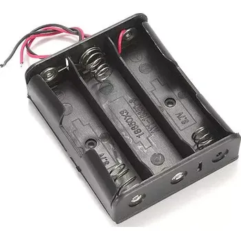 Držák baterie Držák baterie 3 x R03 / AAA / UM4 s vývody 15cm