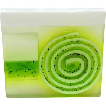 Koupelová kosmetika Bomb Cosmetics, Lime &amp; Dandy Soap Slice 100g glycerinové mýdlo