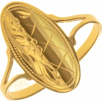 Prsten Argento 72879 Pozlacený stříbrný prsten - s ručním gravírem | Velikost prstenu: 57mm