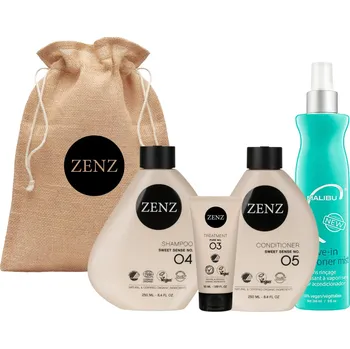 Kosmetická sada Dárková sada pro objem jemných a normálních vlasů Zenz Sweet Sense + kondicionér Malibu C zdarma + dárek zdarma
