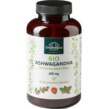 Přírodní produkt Unimedica Bio Ashwagandha 1800mg 180 kapslí