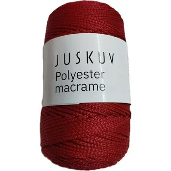 Příze Polyester macrame Juskuv vínová střední EU