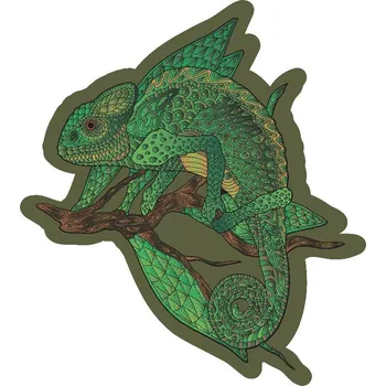 Puzzle Coolkousky Puzzle dřevěné sololak v krabičce, 66 dílků, 21 × 25 cm, Chameleon