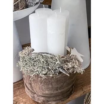 Svíčka Svíčka ledově bílá/průměr 5 cm Velikost: výška 10 cm