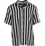 Pánská košile URBAN CLASSICS TB4150 BLACK/OFFWHITE M