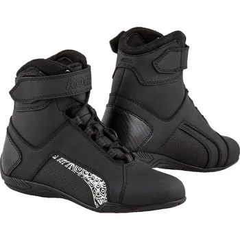 Moto obuv Boty velcro 2.0, kore, dámské (černé/bílé, vel. 37)
