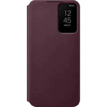 Náhradní kryt pro mobilní telefon EF-ZS906CEE Samsung Clear View pouzdro pro Samsung Galaxy S22+ Burgundy