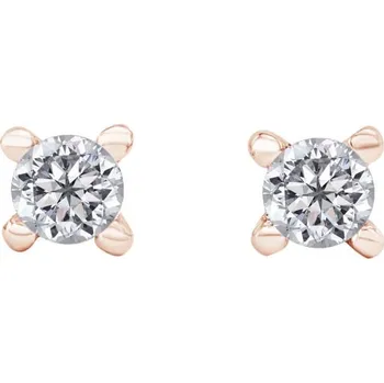 Náušnice Napichovací náušnice s 0.20ct diamanty Habika