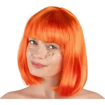Karnevalová paruka PartyDeco Paruka Cleopatra oranžová