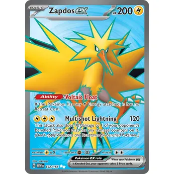 Karetní hra Zapdos ex MEW 192/165