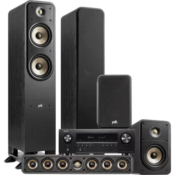 Domácí kino Denon AVR-S670H + Polk ES55/15/35C Domácí kino, DENON Bílá