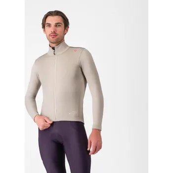 Cyklistická bunda CASTELLI Cyklistická zateplená bunda - ESPRESSO AIR - šedá