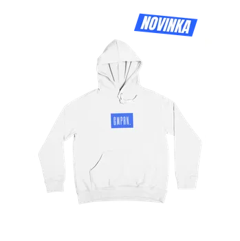 Pánská mikina Mikina GymPorn Box Logo – White | GymPorn XXL