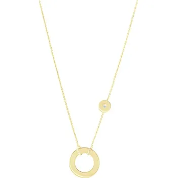 Náhrdelník Stylový náhrdelník ze zlata s diamantem Emelda