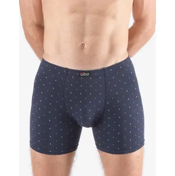 Boxerky Pánské boxerky delší nohavička, šité, s potiskem 74173 - lékořice bronzová - 62/64