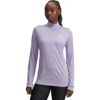 Dámská mikina Dámská funkční mikina na zip Under Armour TECH 1/2 ZIP - TWIST W fialová 1384225-538 - M | UK 11,5 | US 12,5